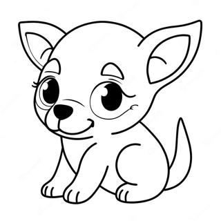 Page De Coloriage De Chiot Chihuahua Mignon 87492-27986