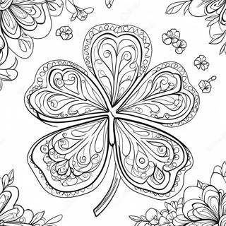 Page De Coloriage De Trefle Festif 87569-28046