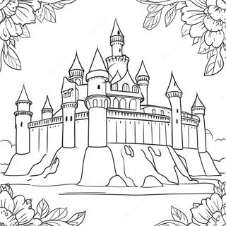 Page De Coloriage Dun Chateau Majestueux 87595 28067