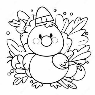 Joli Thanksgiving Pages À Colorier