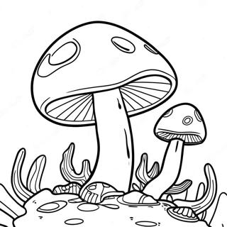 Champignon Psychédélique Pages À Colorier