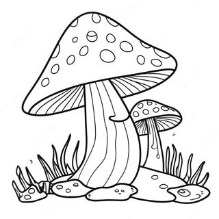 Page De Coloriage De Champignon Psychedelique 87824-28243