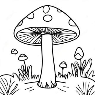 Page De Coloriage De Champignon Psychedelique 87824-28422