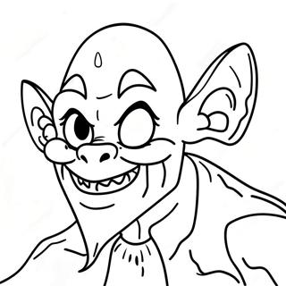 Page De Coloriage De Creature Effrayante Frissons 87852-28274