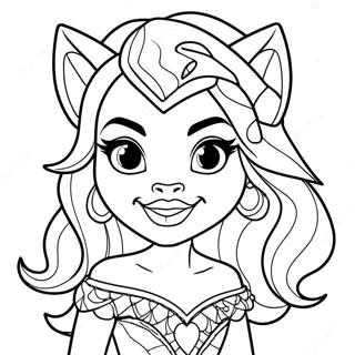 Page De Coloriage De Clawdeen Wolf Monster High 87875-28283