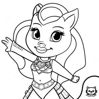 Page De Coloriage De Clawdeen Wolf Monster High 87875-28461