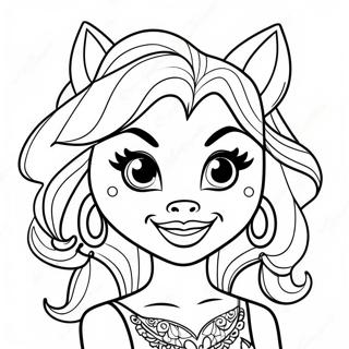 Page De Coloriage De Clawdeen Wolf Monster High 87875-28462