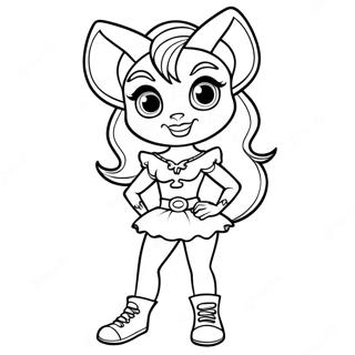 Page De Coloriage De Clawdeen Wolf En Tenue Effrayante 87876-28285