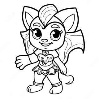 Page De Coloriage De Clawdeen Wolf En Tenue Effrayante 87876-28287