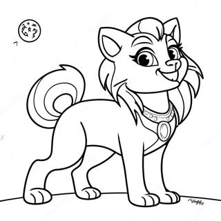 Clawdeen Wolf Hurlant A La Lune Page De Coloriage 87878-28293