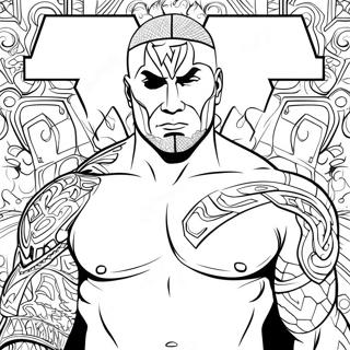 Wwe 3d Page De Coloriage 87953-28342