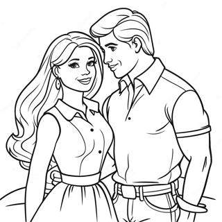 Page De Coloriage Barbie Et Ken 87979-28362