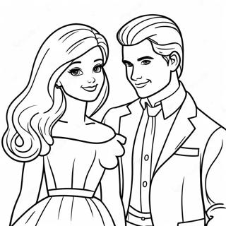 Page De Coloriage Barbie Et Ken A La Mode 87980-28545