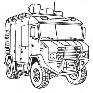 Page De Coloriage De Vehicule Tactique Swat 88033-28592