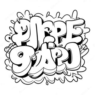 Page De Coloriage De Graffiti Colore 88236 28748