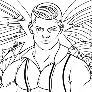 Cody Rhodes Pages À Colorier