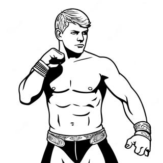 Page De Coloriage De Cody Rhodes 88285-28780