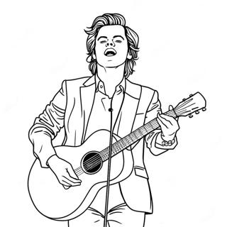 Page De Coloriage De Harry Styles En Concert 88338-28822