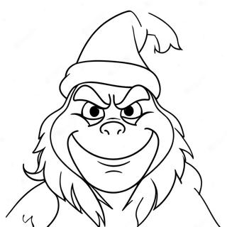 Grinch Avec Un Chapeau De Noel Page A Colorier 8837-2439