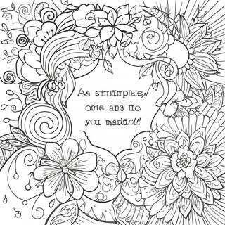 Page De Coloriage De Citation Inspirante Pour Adultes 88415-28878