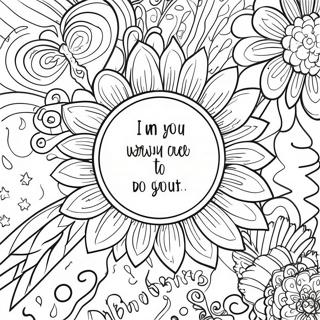 Page De Coloriage De Citation Motivante Pour Adultes 88416-28882