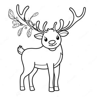 Page A Colorier Renne 88467-28919