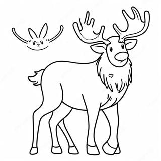 Page A Colorier Renne 88467-28920