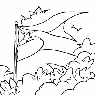 Page De Coloriage Du Drapeau De Porto Rico 88544-28978