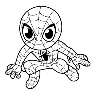 Spiderman Mignon Pages À Colorier