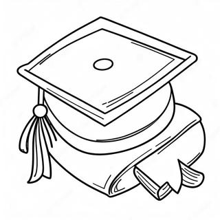 Page De Coloriage De Chapeau De Graduation De Maternelle 88673-29078