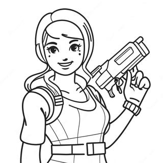 Fille Fortnite Pages À Colorier