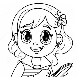 Page De Coloriage De Personnage Drole De Dork Diaries 88983-29317