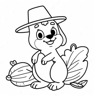 Page De Coloriage De Thanksgiving Bluey 89008-29334