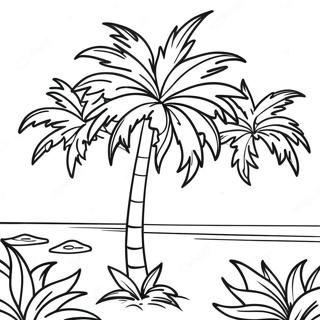 Page De Coloriage Palmier 89059-29375