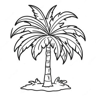 Page De Coloriage Palmier Tropical 89060-29377