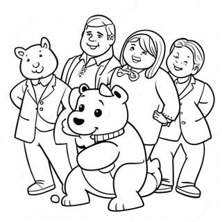 Page De Coloriage Arthur Avec Des Amis 89111-29418