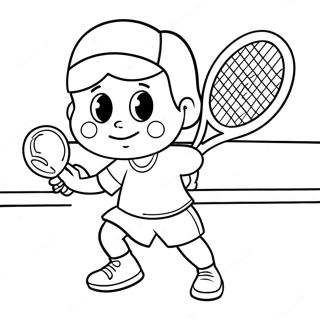 Tennis Pages À Colorier