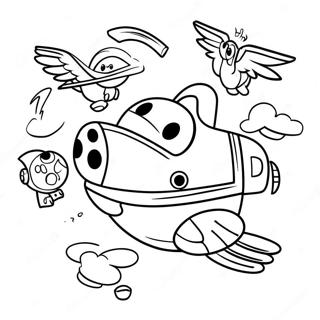 Page De Coloriage Super Wings Aventure En Vol 89214-29498