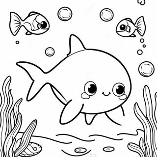 Baby Shark Pages À Colorier