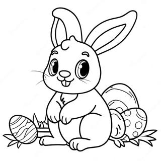 Lapin De Pâques De Taille Réelle Pages À Colorier