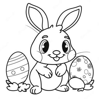 Page De Coloriage De Lapin De Paques En Taille Reelle 89316-29574