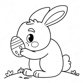 Page De Coloriage De Lapin De Paques En Taille Reelle 89316-29575