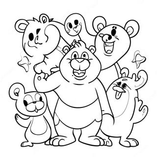 Coloriage De Booba Avec Des Amis 89473-29701