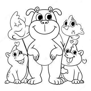 Coloriage De Booba Avec Des Amis 89473-29702