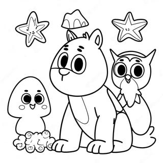 Coloriage De Booba Avec Des Amis 89473-29703