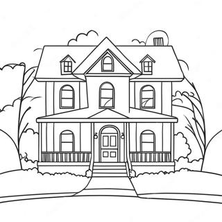 Coloriage De La Maison De Maman Jai Rate Lavion Pages À Colorier