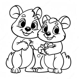 Chip Et Dale Pages À Colorier