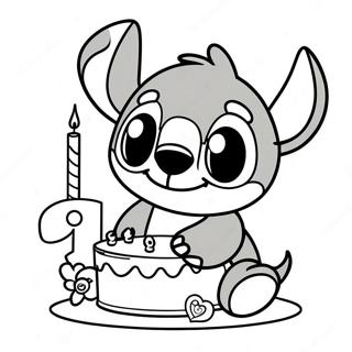 Page De Coloriage Stitch Pour Lanniversaire 89548-29754