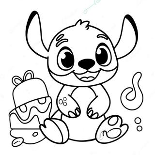 Page De Coloriage Stitch Pour Lanniversaire 89548-29755