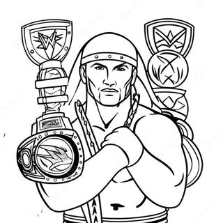 Page De Coloriage Match De Championnat Wwe 89575-29777